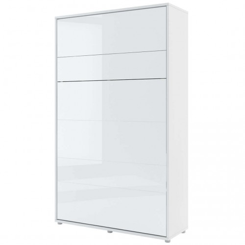 Sienas gulta 120 BED CONCEPT BC-02, balts glancēts